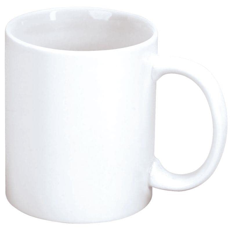 Lot De 6 Mugs En Porcelaine Blanche Émaillée 1111