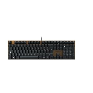 CHERRY KC 200 MX, Mechanical Office Keyboard with Anodised Metal Plate, UK Layout (QWERTY), Wired, MX2A BROWN SWITCHES, Bronze/Black