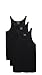 Produktbild Emporio Armani Herren 3-Pack Tank Top Regular Fit Unterhemd, schwarz, Mittel (3er Pack)