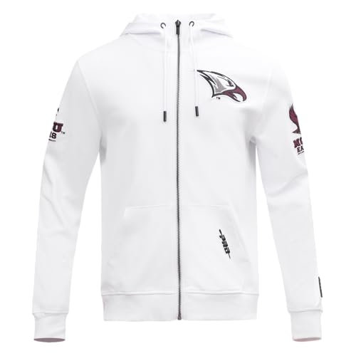 Image of Pro Standard Mens College Classic Chenille Cotton Double Knit Full Zip Hoodie