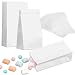 Containlol 200 Pcs Small Paper Bags, 1 lb Mini Paper Treat, Kraft Lunch Bags 6.7 x 3.54 x 2.36 for Christmas Wedding Favor Grocery Candy Cookie Sandwich Popcorn Bread Snack(White)