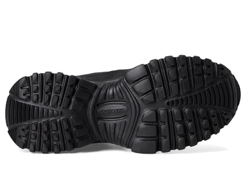 Skechers Men's Afterburn E'Lite Grill Corporal Hands Free Slip-in Sneaker,Black/Black,6.5