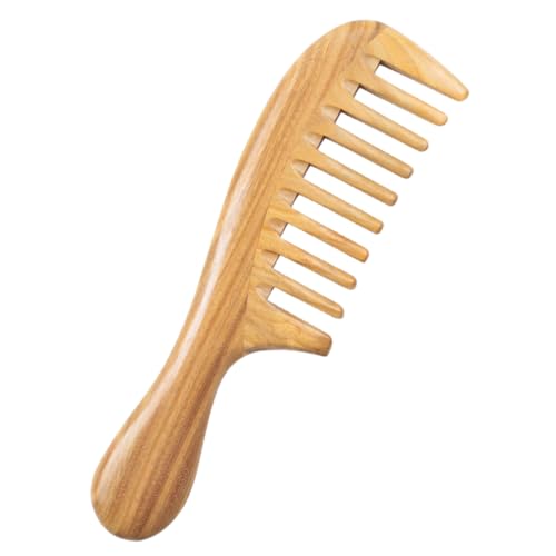 FRCOLOR 1個 散髪櫛 静 防止ヘアブラシ男性 ラットテールヘアコーム ベントブラシ テールコーム くせ毛用ブラシ 通気ヘアブラシ 白檀の コーム 木の櫛 木製 Chocolate