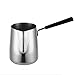 Poręczny Rozszerzony uchwyt mleka Frothing Pitcher Advanced Barista Tool do precyzyjnej sztuki Latte Art 304Strainless Steel Steel Kawa Odporna na ciepło (Color : Silver350ml)