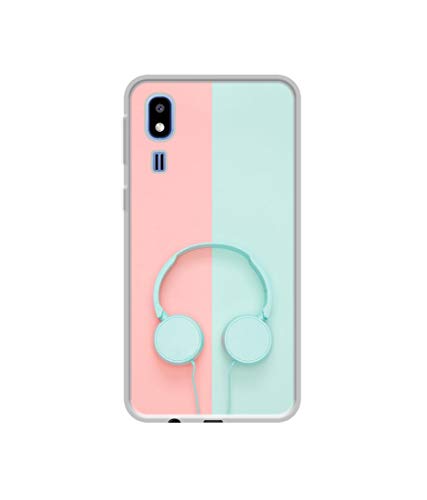 Amazon Brand - Solimo Designer Head Phone UV Printed Soft Back Case Mobile Cover for Samsung Galaxy A2 Core Deal