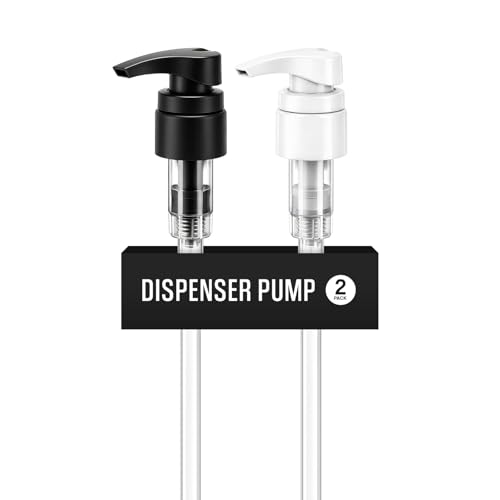 Universal Shampoo/Conditioner Dispenser Pump for Bottles Leak Proof Pump Top Fits 1 L/33.8 oz Bottles 28/410 Neck Size (Variety Pack of 2)