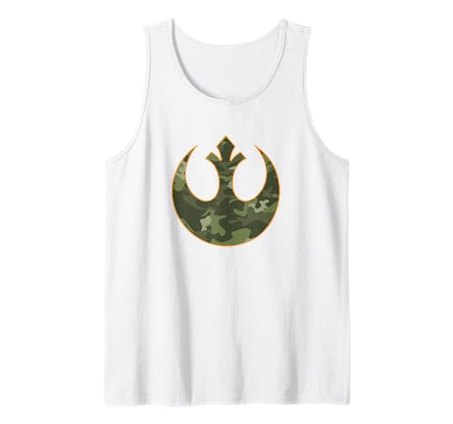 Débardeur Star Wars Rebel Alliance en coton premium avec imprimé camouflage haute définition