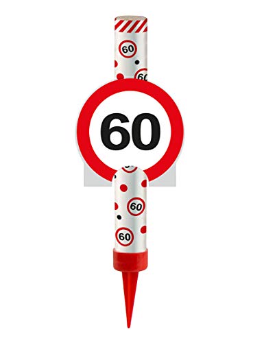 Preisvergleich Produktbild Tischfeuerwerk 60 Verkehrsschild Design Party Fontäne Deko für G