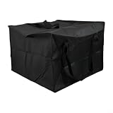 Mochila Térmica para Pizza Grande Capacidade Preto Vermelho(Black 50 * 35.5CM)