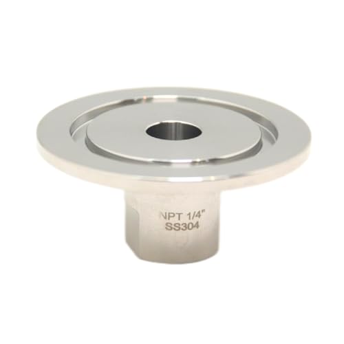 Image of SS304 KF40 NPT Female Adaptor thread 1 /4 inch NW40 KF Female coupling ISO-KF40 X FNPT 1 /4 inch
