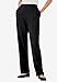 Woman Within Plus Size 7-Day Knit Straight Leg Pant Stretch Elastic Waist (Petite & Tall Available) - 3X, Black