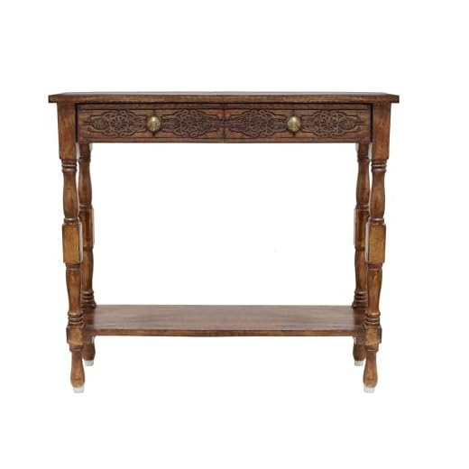 Handcrafted Solid Wood Console Table