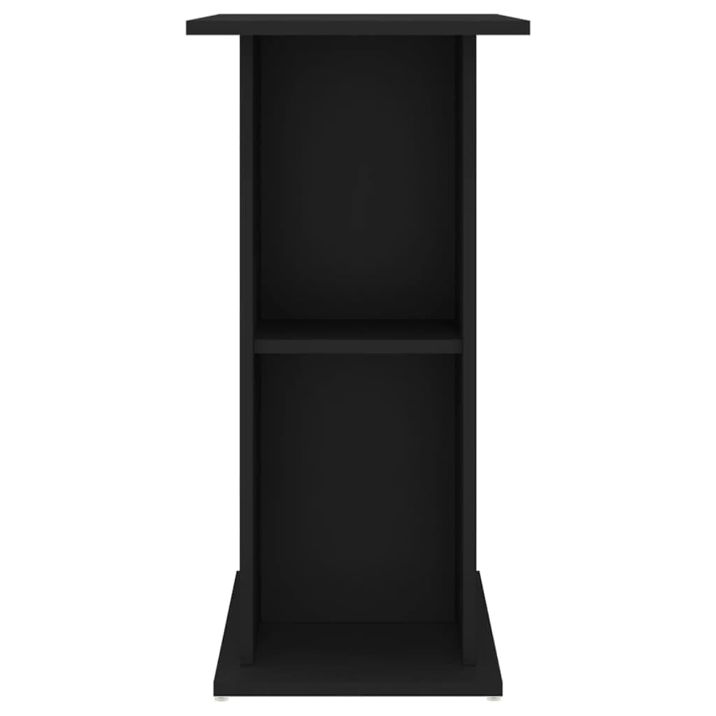 Support pour aquarium noir 75x36x72,5 cm bois d'ingénierie