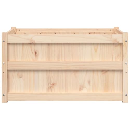 Macetero exterior con drenaje y madera resistente a la intemperie 5