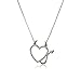 Gorgeous Devil Heart Necklace - Charming Naughty Devil Heart Pendant Necklace for Women