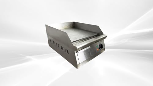 Commercial Electric Griddle, 16x19 inch Cooking Surface, Stainless Steel Flat Top Grill with Temperature Control, 1750W EG16 CSA