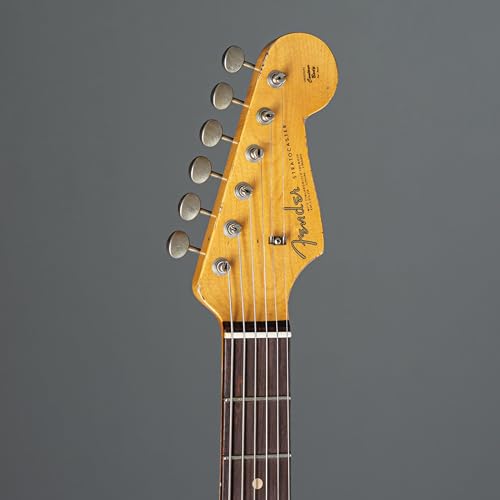 Fender ’63 Stratocaster Super Heavy Relic RW Shell Pink #133070 – Guitare Électrique - Les Beatles, Paul McCartney, John Lennon, RIngo Starr, George Harrison Fender '63 Stratocaster Super Heavy Relic RW Shell Pink #133070 - Guitare Électrique – Image 5