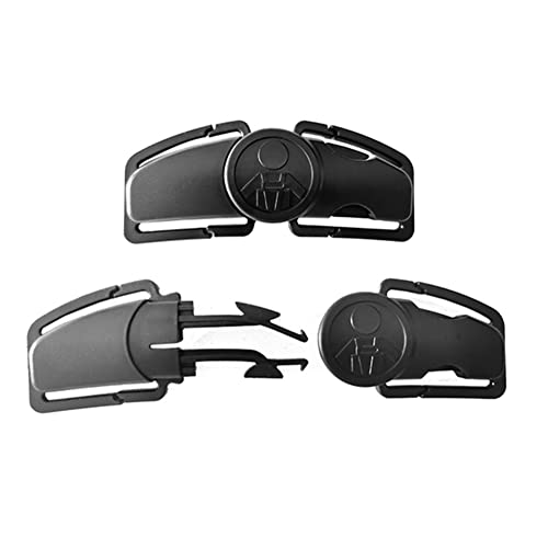 Image of Universal Child Car Seat Chest Harness Clip Universal Safer Belt Clip Buckle Lock Stroller Chest Clip Adjustable Guard for Baby and Kids (Black)