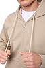 LABEL APPAREL Mens Zip Up Hoodie 300GSM Fleece Plain Pullover Zipped (UK, Alpha, XXL, Regular, Regular, Beige) #5