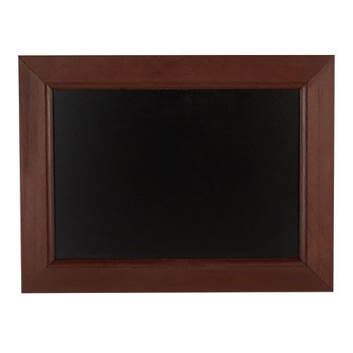 We Can Source It Ltd Framed Blackboard 40cm x 30cm Wall Mounted Small Chalkboard for Kitchen, School and Office, Wood Frame Chalk Board