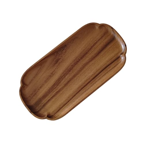 Bandeja de servir de madera - Plato de cocina para alimentos - Tabla de servir | para la fiesta, la barbacoa, la cocina, la sala de estar, la mesa de café, la cena el almuerzo la casa así como la