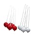 Menolana 6X Ladder Balls Diameter 42mm Easy to Use Practical Outdoor Lawn Yard Backyard Game, 3 Red and 3 White