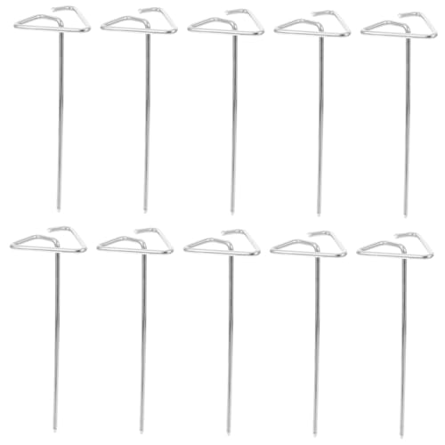IWOWHERO 10pezzi Spiedini Per Barbecue in Piedi Spiedini in Acciaio Inossidabile Verticali Per Barbecue Bastoncini Per Grigliare Carne