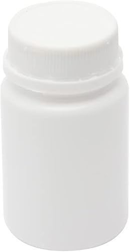 Miniatura 7 de Othmro Botellas de reactivo químico de laboratorio de plástico PE 20pcs, 2.0 fl oz/2oz boca ancha 25mmID muestra redonda contenedor de