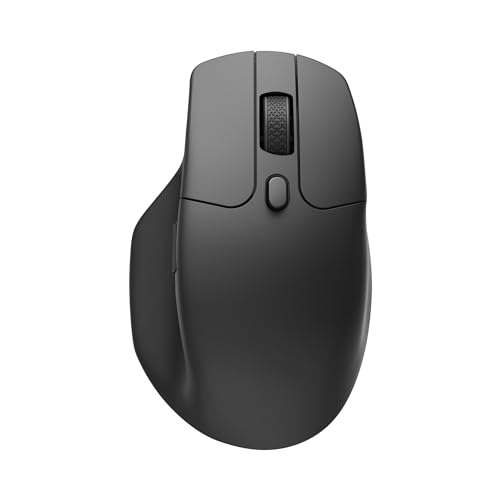 Image of Keychron M6 Wireless Gaming Optical Mouse, 4000Hz Tri-Mode 2.4 GHz /Bluetooth 5.1 /Wired, PixArt 3395 Sensor, 26000 DPI, Ergonomic Lightweight Programmable Macro Button for Windows PC /Mac - Black