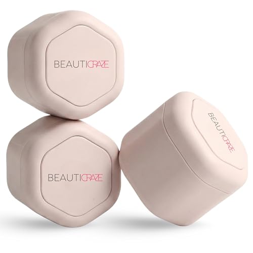 BEAUTICRAZE Magnetic Travel Containers Set&ndash;TSA-Approved Refillable Capsules for Skincare...