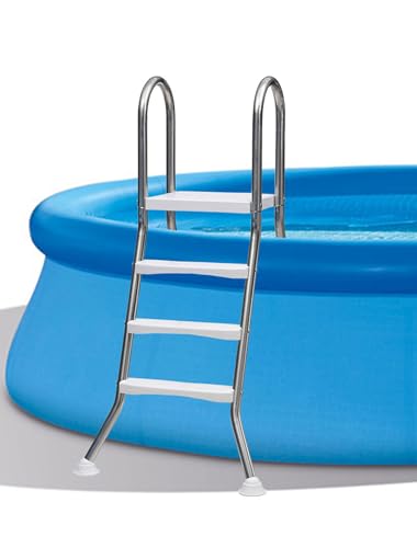 Escalera para piscina 3 peldaños acero inoxidable 43 in miniatura 2