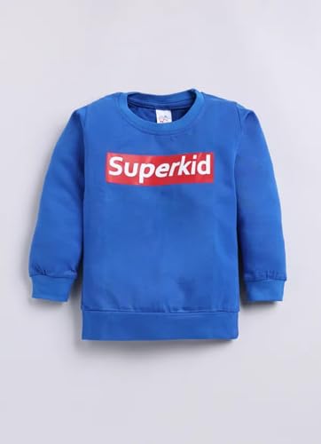 Image of Kids Cotton Superkid Printed Clothing Set- Full Sleeve T-Shirt And Trousers For Infants /Childs /Baby Boys (in Multicolor, Pack of 1)