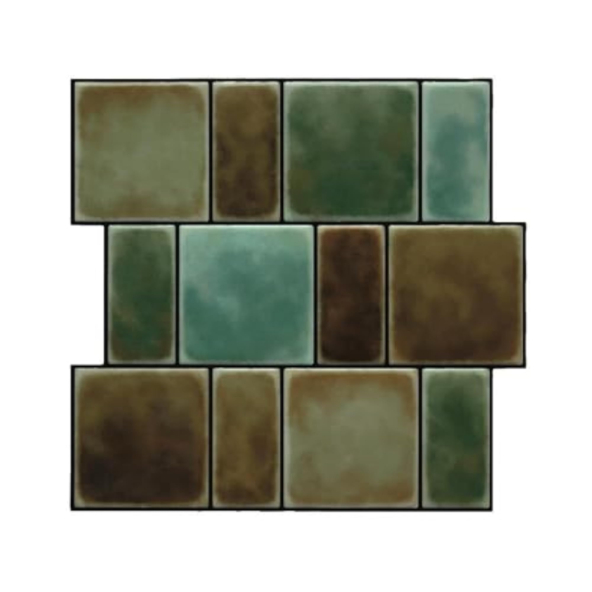 3D Sage Green Brick Peel & Stick Tiles, Easy DIY Backsplash