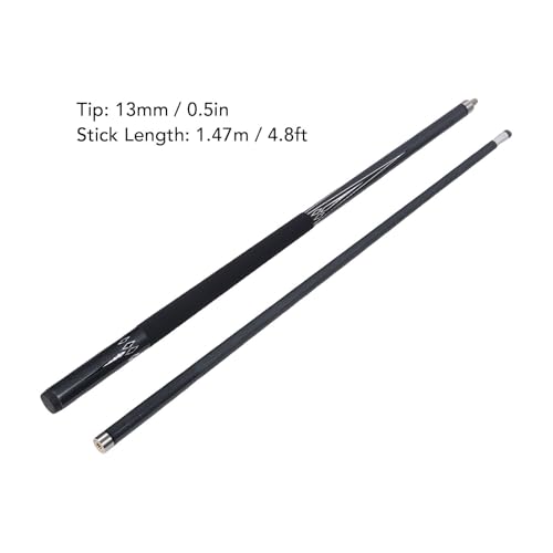 Palo de billar Pissente con punta 13 mm y protector de goma negro miniatura 7