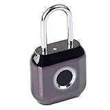 xiaomi mijia smart door lock 3d This fingerprint padlock is made of zinc alloy material and surface electroplated, comfortable hand feeling. Waterproof rating is IP66, good waterproof performance, durable and safe
