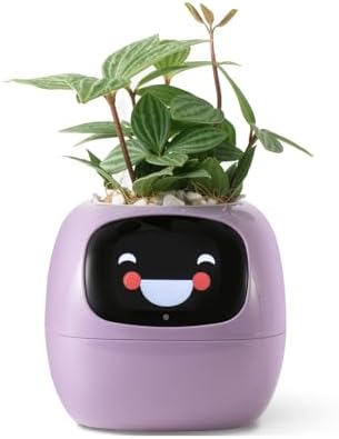 Smart pet Planter Robot Guidance on Plant Care with Emojis, Adora...