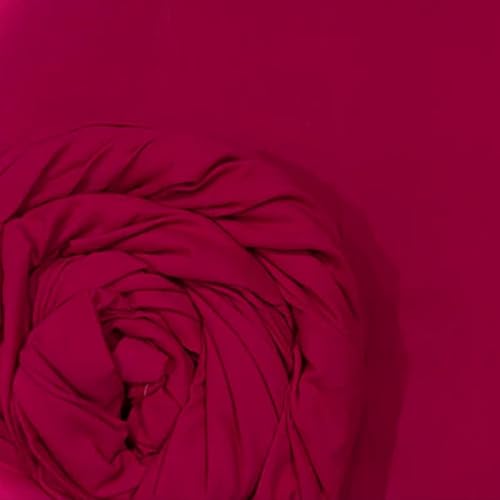 Image of 100% Pure Cotton Mulmul Fabric Material | Reusable Ultra Fine Mulmul Fabric | Lightweight Soft Smooth Piece Linning, Stole, Dupatta, Cushion Pillow Cover (Pink Rose, 2.5 Meters)