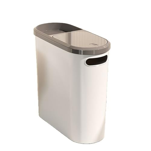 Poubelle à couvercle à pression 12 L au design minimaliste