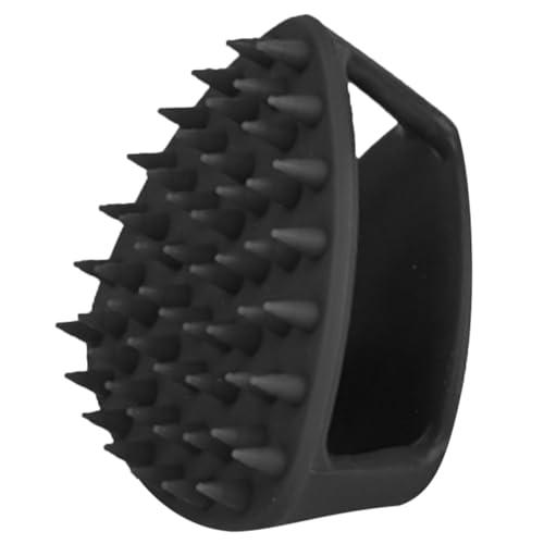 DECOMELODY Kleiner Silikonbasierter Bart Kopfhautreiniger mit Sanftem Peeling Tragbarer Haarausfall massagebürste für Bart Haare und Gesicht Leicht und Vielseitig für Unterwegs