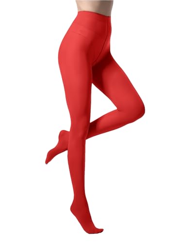 Malustar 40 Denier Coloured Tights (Red)