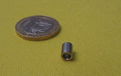 18-8 Stainless Steel Spacer Unthreaded No 4 Screw Size x .187" OD x .115" ID x .250" Length 10 Pcs