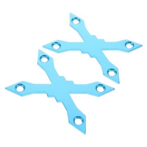 VANZACK Skateboard Accessories 2pcs Gasket Aluminum Alloy Deck Protector Anti-sag Hardware Easy Setup for Skateboarders