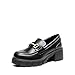 DREAM PAIRS Loafers for Women Platform Chunky Loafers Slip On Casual Shoes,Size 7.5,Black,SDLS2321W