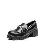 DREAM PAIRS Loafers for Women Platform Chunky Loafers Slip On Casual Shoes