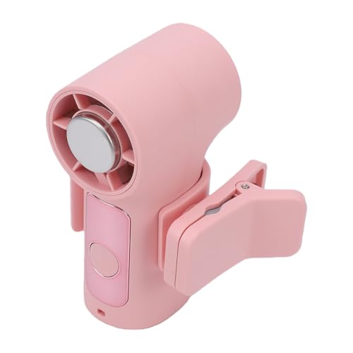 Mini ventilador portátil de mano con clip y diseño compacto recargable 4