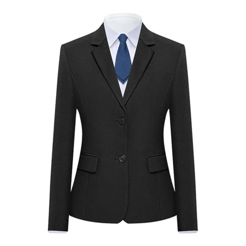 Tailleur noir croisé pour femme tenue de travail formelle 2XL