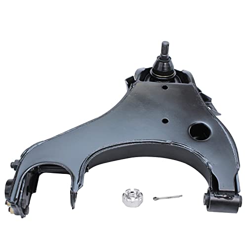 Image of Detroit Axle - Front Lower Control Arm w /Ball Joints Inner Outer Tie Rod Replacement for 2000-2004 Nissan Frontier Xterra - 6pc Set