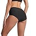 YIDYFA Short de bain Periode pour femme - Anti-fuite - Taille moyenne - Pour adolescentes et filles, Noir , S
