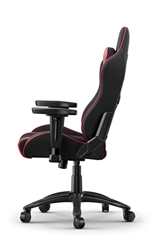 Core EXSE Sedia da Gioco, Tessuto/Finta Pelle, Rosso, Normale - Sedia gaming - Immagine 2