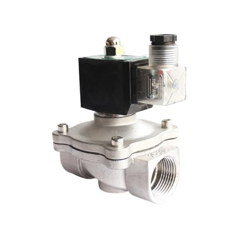 Électrovanne gaz inox DN40 normalement fermée 2 voies 150 degrés